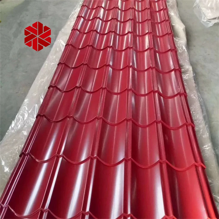 Red Corrugated Steel Roofing Sheet high quality