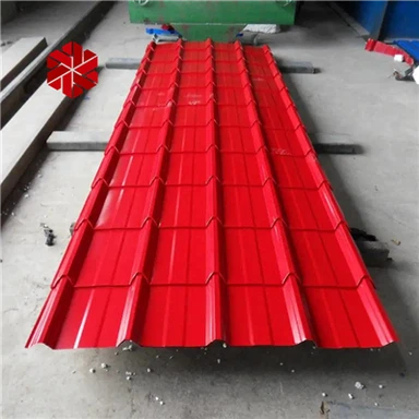 Red Corrugated Steel Roofing Sheet